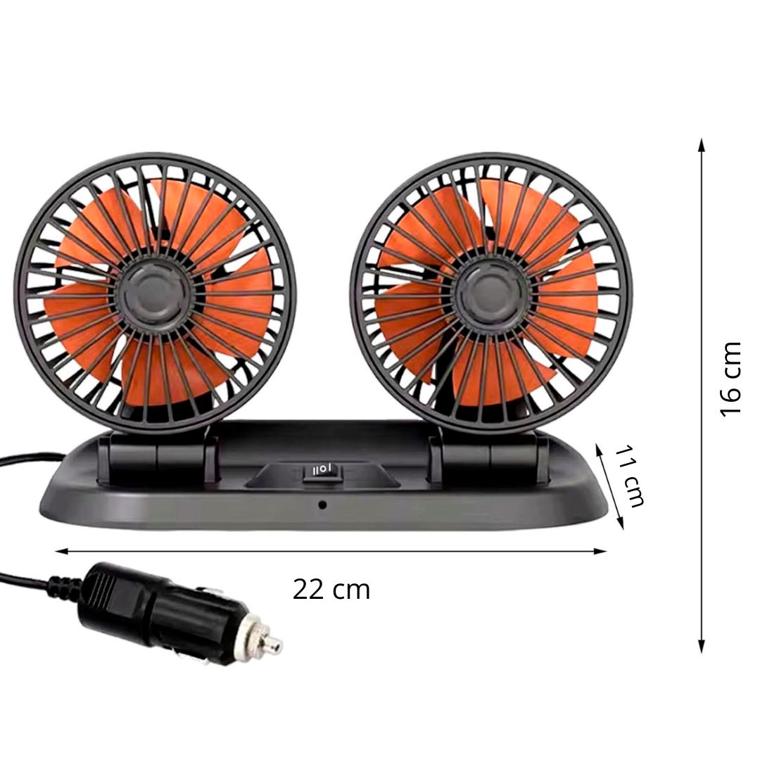 Miniatura 9 de Ventilador Para Carro Doble 360°